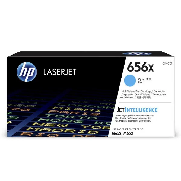 Hewlett-Packard HP originál toner CF461X, HP 656X, cyan, 22000str., high capacity CF461X