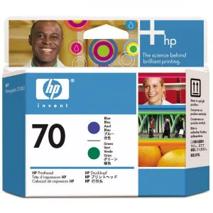 Hewlett-Packard HP originál tlačová hlava C9408A, HP 70, blue/green C9408A