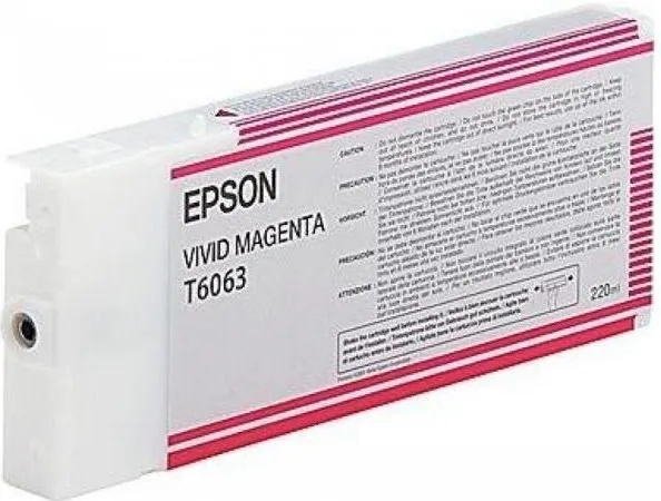 Epson T606300 purpurová (vivid magenta) originálna cartridge