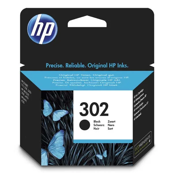 HP 302 F6U66AE čierna (black) originálna atramentová cartridge