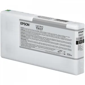 Epson T9137 svetlo čierná (light black) originálna cartridge