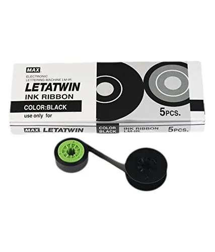 Max LM-IR50B, 12mm x 110m, čierna kompatibilná farbiaca páska