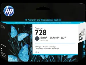 HP 728 3WX25A matná čierna (matte black) originálna cartridge