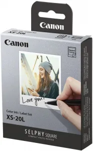 Canon XS-20L 4119C002, 20 ks, samolepiaci fotopapier + atramentová fólia, termosublimačný, biely
