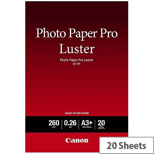 Canon Paper Pro Luster Photo 6211B008, 260 g/m2, A3+, lesklý, atramentový, biely, foto papier