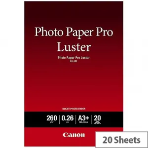 Canon Paper Pro Luster Photo 6211B008, 260 g/m2, A3+, lesklý, atramentový, biely, foto papier