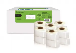 Dymo 2177563, 54mm x 25mm, biele papierové etikety