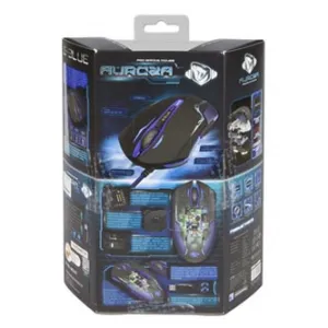 E-blue Myš Auroza EMS144BK, 3500DPI, optická, 6tl., drátová USB, černá