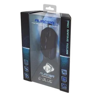 E-blue Myš Auroza EMS144BK, 3500DPI, optická, 6tl., drátová USB, černá
