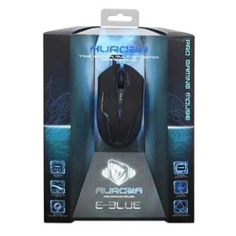 E-blue Myš Auroza EMS144BK, 3500DPI, optická, 6tl., drátová USB, černá
