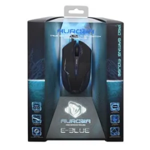 E-blue Myš Auroza EMS144BK, 3500DPI, optická, 6tl., drátová USB, černá