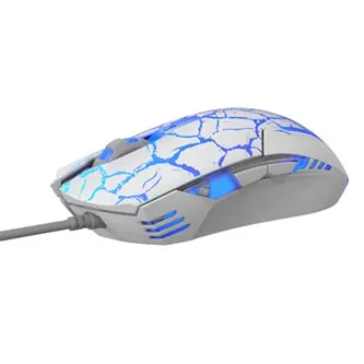 E-blue Myš Cobra EMS624WHCA-IU, 2500DPI, optická, 6tl., drátová USB, bílo-modrá, herní, e-box