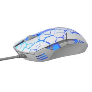 E-blue Myš Cobra EMS624WHCA-IU, 2500DPI, optická, 6tl., drátová USB, bílo-modrá, herní, e-box