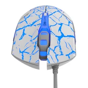 E-blue Myš Cobra EMS624WHCA-IU, 2500DPI, optická, 6tl., drátová USB, bílo-modrá, herní, e-box