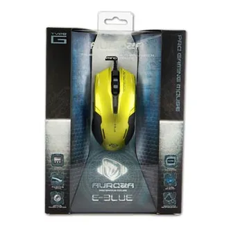 E-blue Myš Auroza G EMS607GRAA-IU, 3000DPI, optická, 6tl., drátová USB, zelená