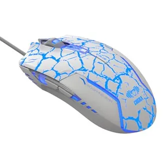 E-blue Myš Cobra EMS624WHCA-IU, 2500DPI, optická, 6tl., drátová USB, bílo-modrá, herní, e-box