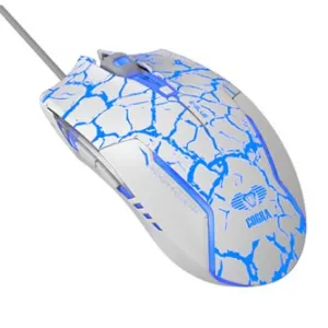 E-blue Myš Cobra EMS624WHCA-IU, 2500DPI, optická, 6tl., drátová USB, bílo-modrá, herní, e-box
