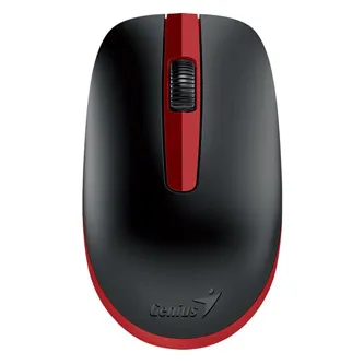 Genius Myš NX-7007, 1200DPI, 2.4 [GHz], optická, 3tl., bezdrátová USB, černo-červená, AA