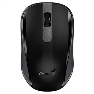 Genius Myš NX-8008S, 1200DPI, 2.4 [GHz], optická, 3tl., bezdrátová USB, černá-šedá, 1 ks AA