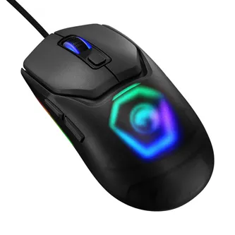 Marvo Myš FIT LITE G1 FIT LITE G1 GY, 12000DPI, optika, 7tl., drátová USB, šedá, herní, RGB podsvícení