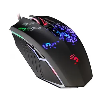 A4Tech Myš BLOODY A60A, 6200DPI, optická, 8tl., drátová USB, color, herní, RGB podsvícení