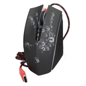 A4Tech Myš BLOODY A60A, 6200DPI, optická, 8tl., drátová USB, color, herní, RGB podsvícení