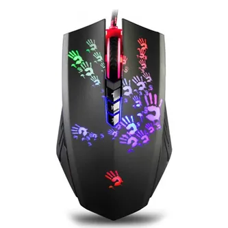 A4Tech Myš BLOODY A60A, 6200DPI, optická, 8tl., drátová USB, color, herní, RGB podsvícení