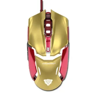 E-blue Myš IRON MAN ARMOR EMS610 EMS610GOAA-EU, 4000DPI, optická, 6tl., drátová USB, zlatá