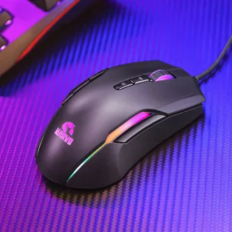 Marvo Myš G945 G945 PRO, 10000DPI, optika, 9tl., drátová USB, černá, herní, RGB podsvícení