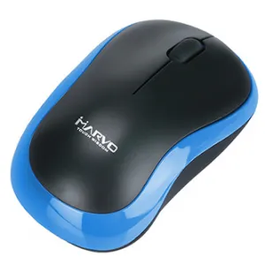Marvo Myš DWM100BL, 1000DPI, 2.4 [GHz], optika, 3tl., bezdrátová, černo-modrá, 1 ks AA, kancelářská