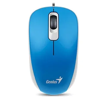 Myš GENIUS DX-110, drôtová, 1000 dpi, USB, modrá