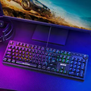 Marvo KG954 EN, klávesnice US, herní, mechanická typ drátová (USB), černá, ano, podsvícená