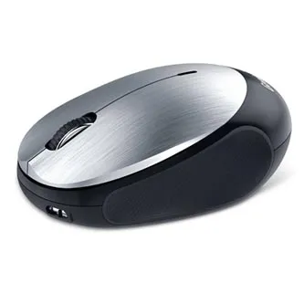 Genius Myš NX-9000BT, 1200DPI, Bluetooth, optická, 3tl., bezdrátová, stříbrná, vestavěná baterie, bluetooth