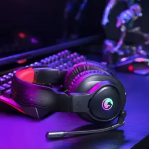 Marvo HG8958, sluchátka s mikrofonem, ovládání hlasitosti, černá, herní, 3.5 mm jack + rozdvojka + USB