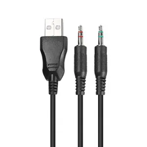 Marvo HG8901, sluchátka s mikrofonem, ovládání hlasitosti, černá, USB