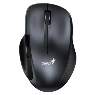 Genius Myš Ergo 8200S, 1200DPI, 2.4 [GHz], optická, 5tl., bezdrátová, kovově šedá, 1 ks AA, BlueEye senzor