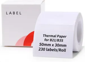 Niimbot štítky R 50x30mm 230ks White pro B21, B21S, B3S, B1