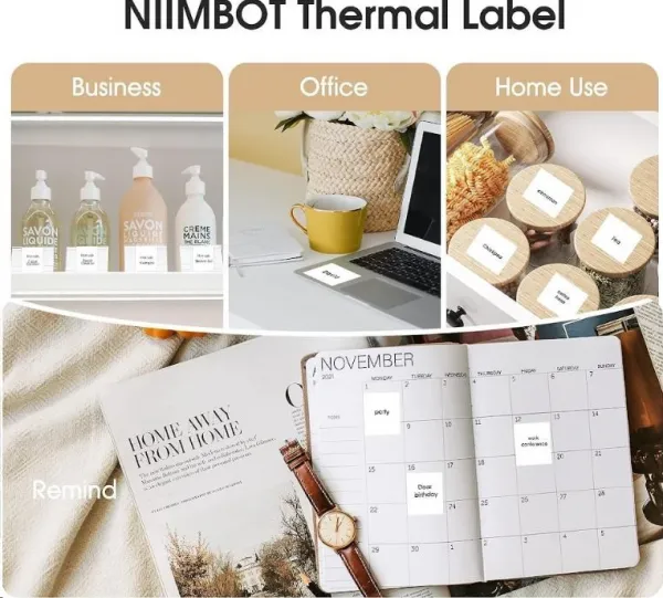Niimbot štítky T 50x30mm 900ks Bílé pro K3