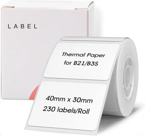 Niimbot štítky R 40x30mm 230ks White pro B21, B21S, B3S, B1