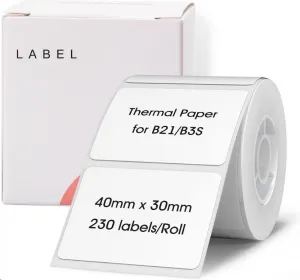 Niimbot štítky R 40x30mm 230ks White pro B21, B21S, B3S, B1