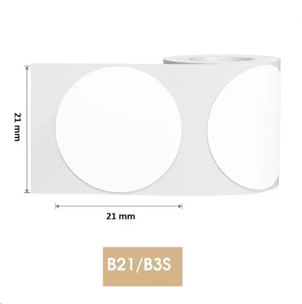 Niimbot štítky R 21x21mm 300ks RoundB pro B21, B21S, B3S, B1