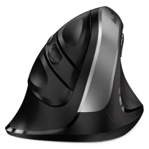 Genius Myš Ergo 8250S, 1600DPI, 2.4 [GHz], optická, 6tl., bezdrátová, černo-stříbrná, 1 ks AA, vertikální