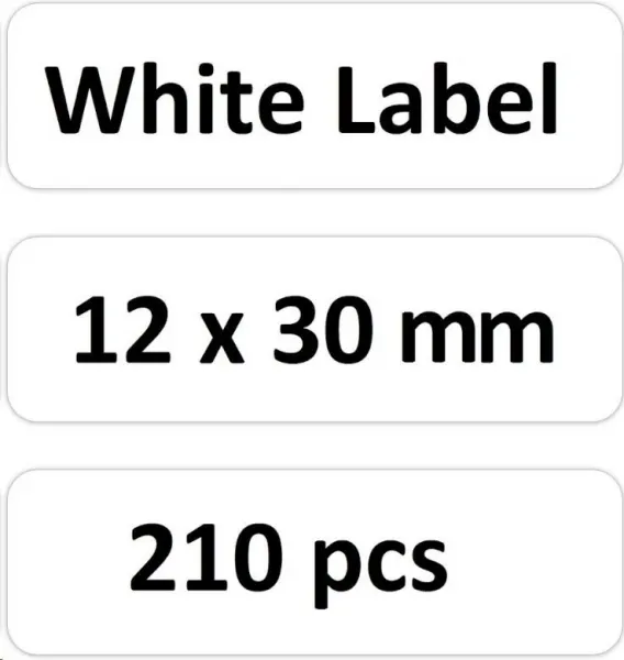 Niimbot štítky RP 12x30mm 210ks White pro D11 a D110