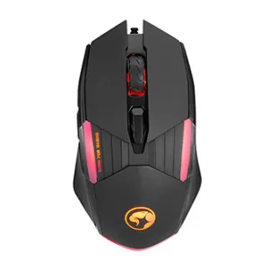 Marvo Myš M291, 6400DPI, optika, 6tl., drátová USB, černá, herní, podsvícená