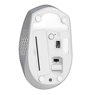 Genius Myš NX-8000S BT, 1200DPI, Bluetooth a 2,4GHz, optická, 3tl., bezdrátová, bílo-šedá, Blue-Eye senzor, symetrická