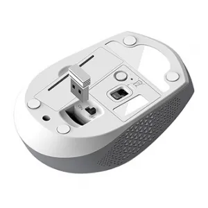 Genius Myš NX-8000S BT, 1200DPI, Bluetooth a 2,4GHz, optická, 3tl., bezdrátová, bílo-šedá, Blue-Eye senzor, symetrická
