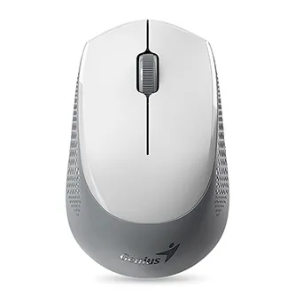 Genius Myš NX-8000S BT, 1200DPI, Bluetooth a 2,4GHz, optická, 3tl., bezdrátová, bílo-šedá, Blue-Eye senzor, symetrická