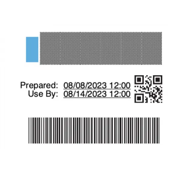 Dymo 2187329, 54mm x 70mm, 400ks, biele odnímateľné kontrolné štítky na potraviny