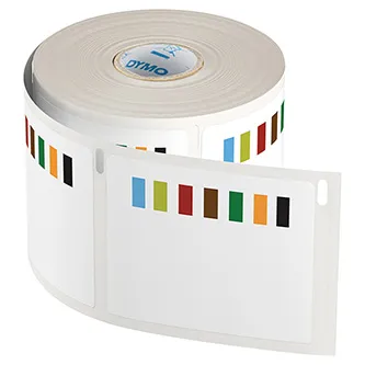 Dymo 2187329, 54mm x 70mm, 400ks, biele odnímateľné kontrolné štítky na potraviny