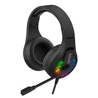 A4Tech Bloody G230P G230P-BK, sluchátka s mikrofonem, ovládání hlasitosti, černá, herní sluchátka, 3.5 mm jack + USB